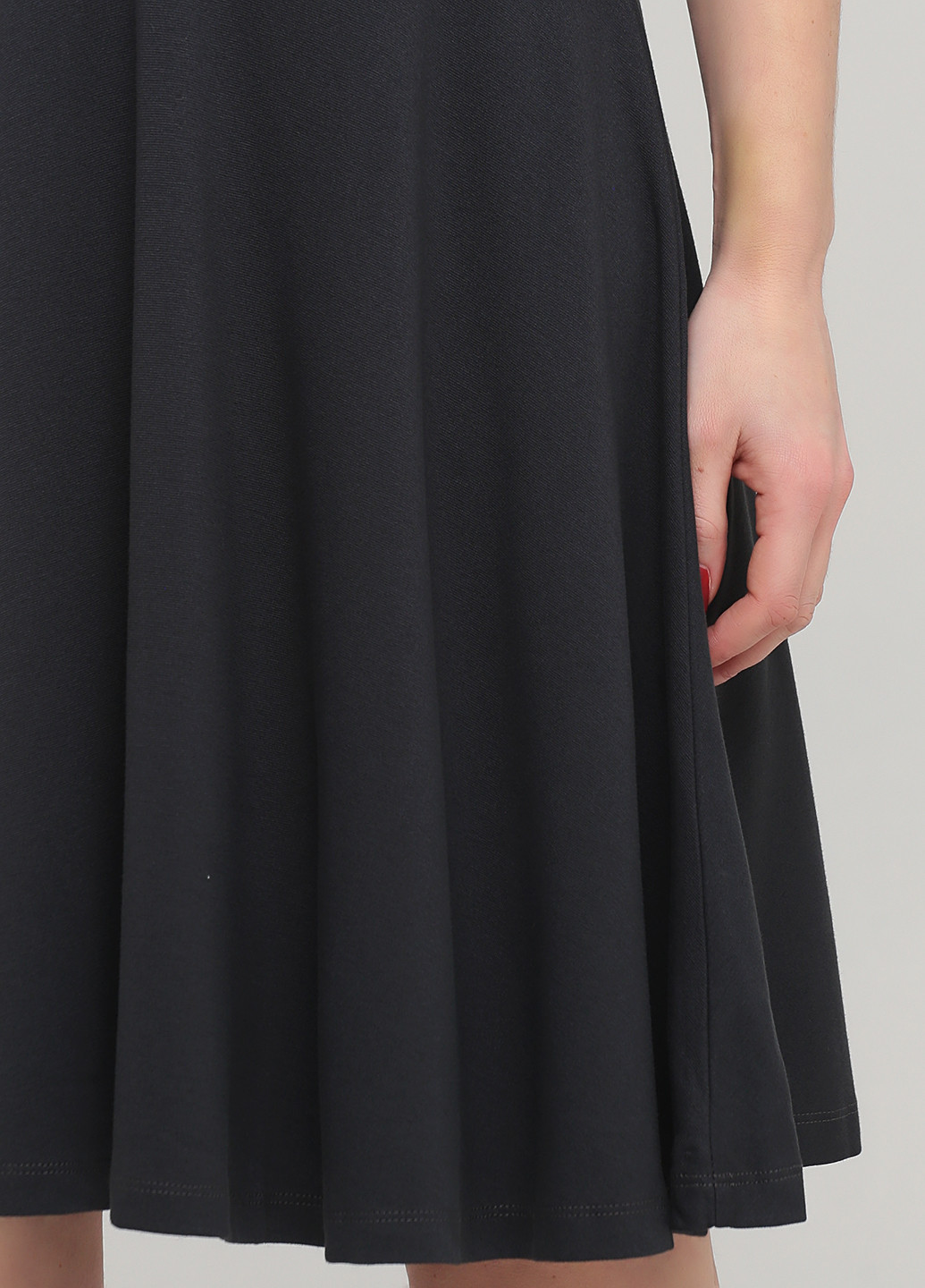 Темно-сіра кежуал сукня кльош Vila однотонна