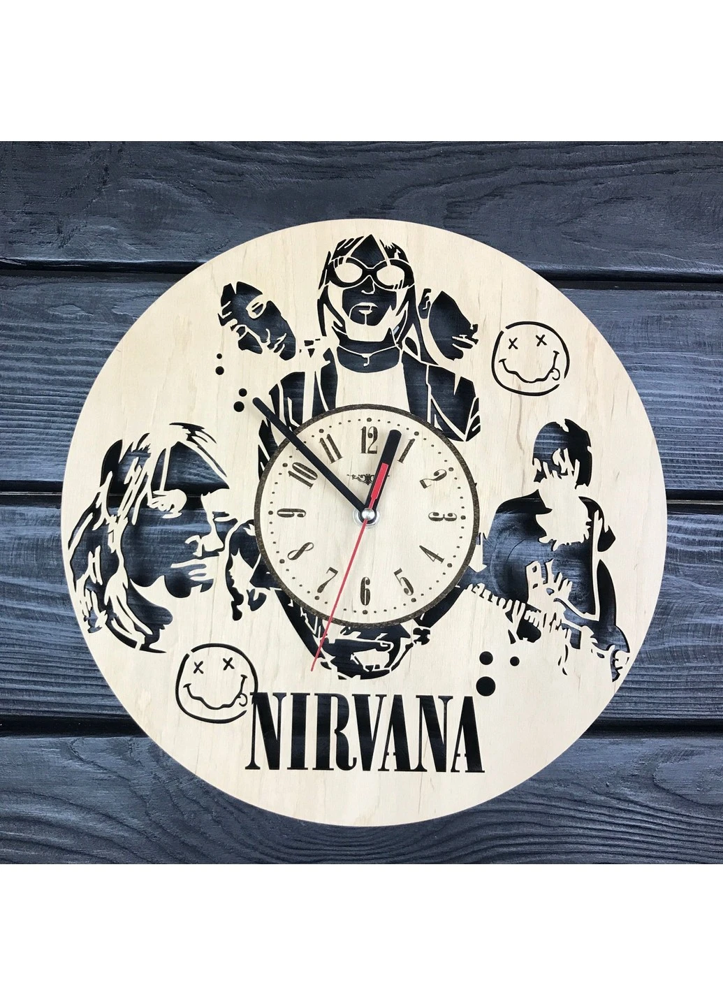 Дизайнерський настінний годинник з дерева «Nirvana» 7Arts (253567218)