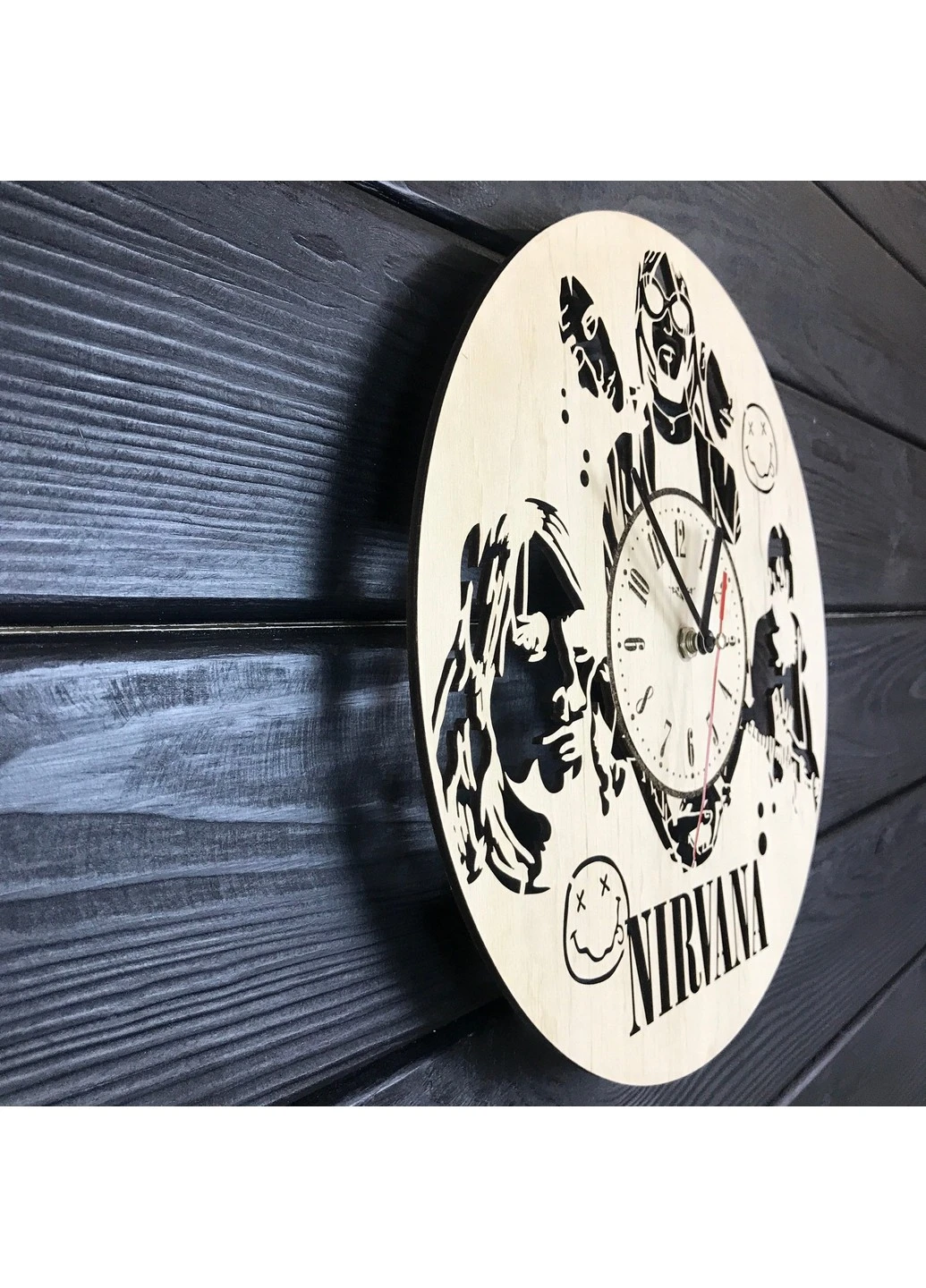 Дизайнерський настінний годинник з дерева «Nirvana» 7Arts (253567218)