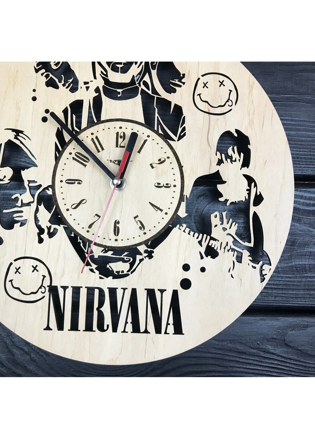 Дизайнерський настінний годинник з дерева «Nirvana» 7Arts (253567218)