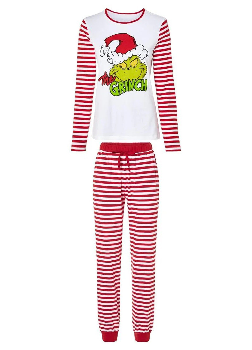 Красная всесезон пижама (лонгслив, брюки) лонгслив + брюки Esmara