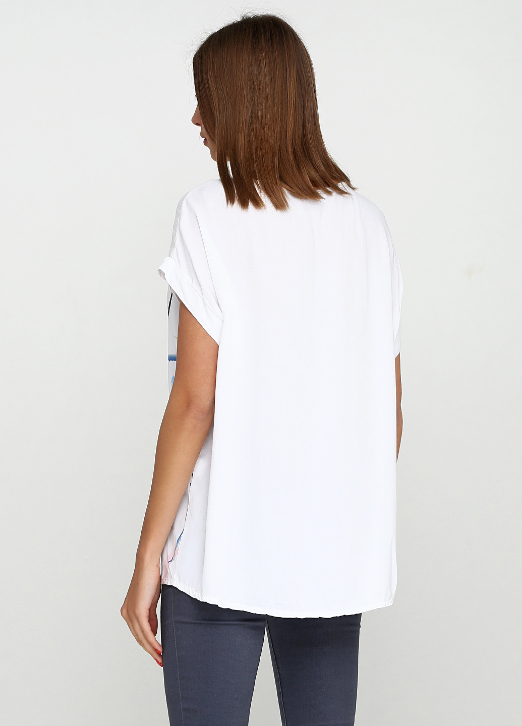 Белая летняя блуза Unique