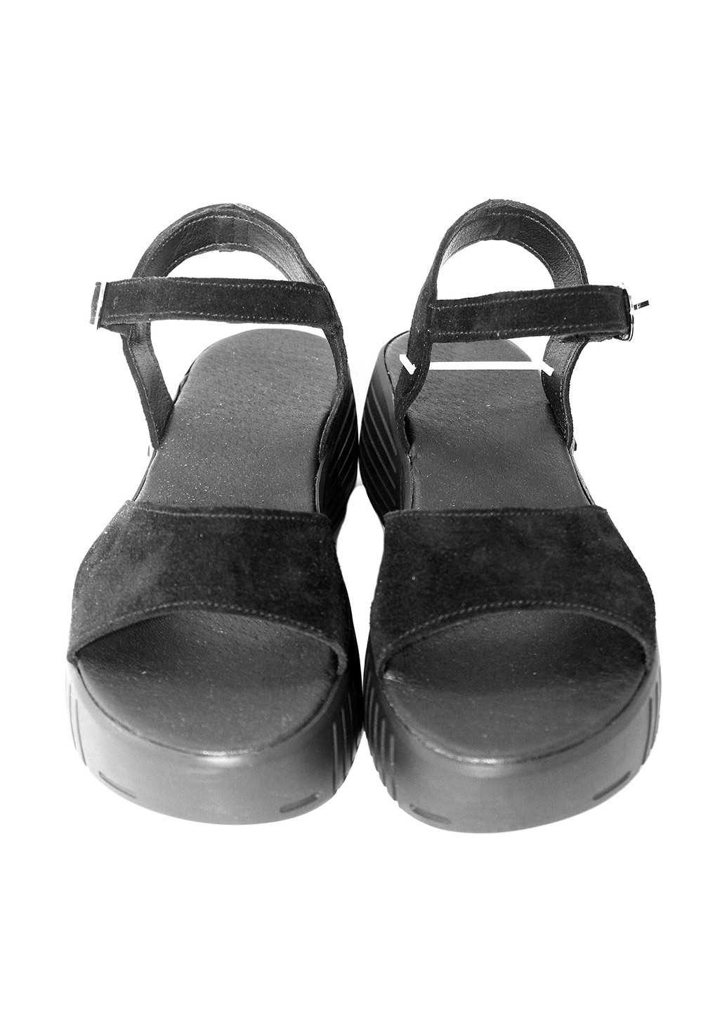 Черные босоножки Mila с ремешком с логотипом