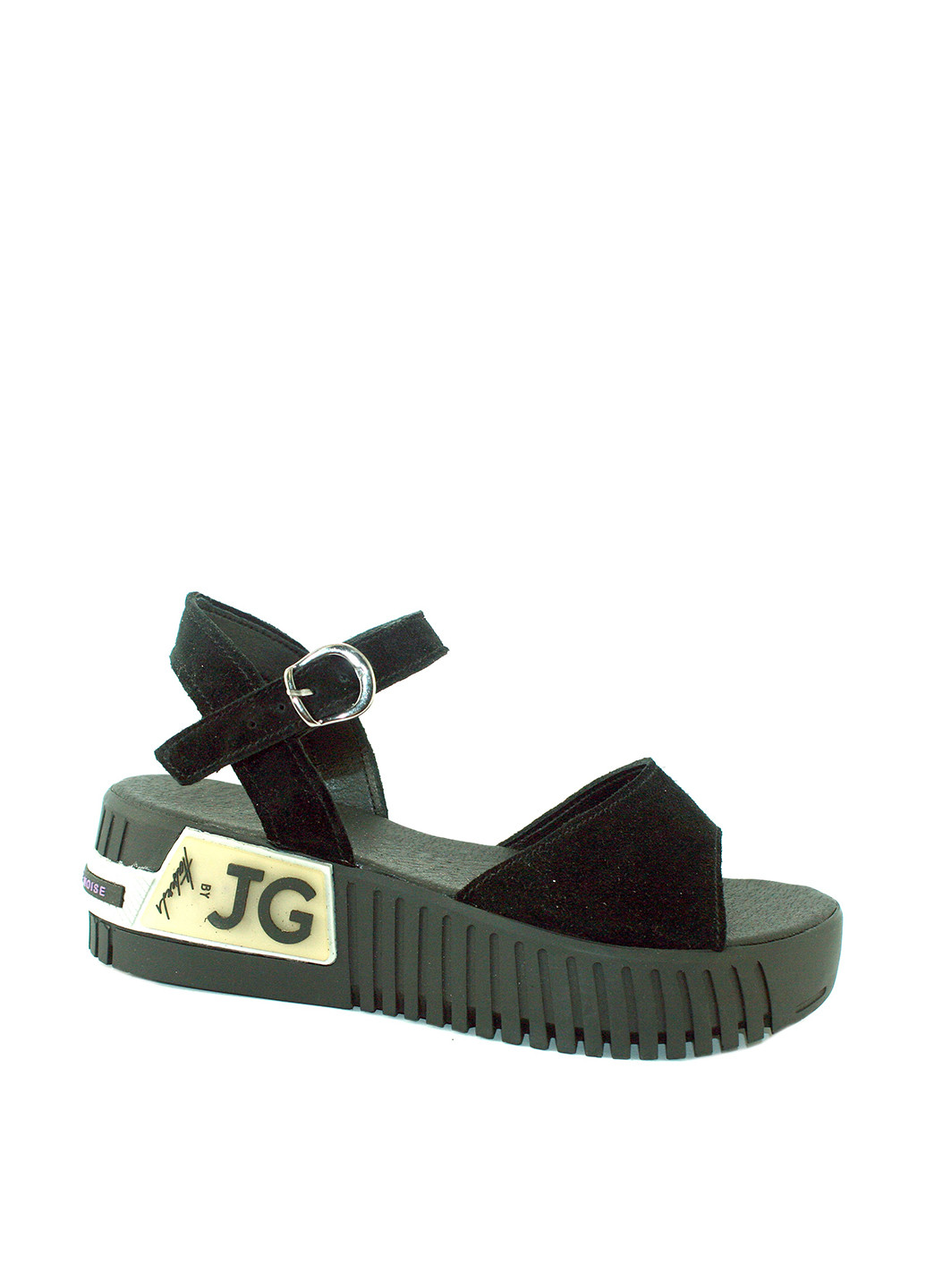 Черные босоножки Mila с ремешком с логотипом