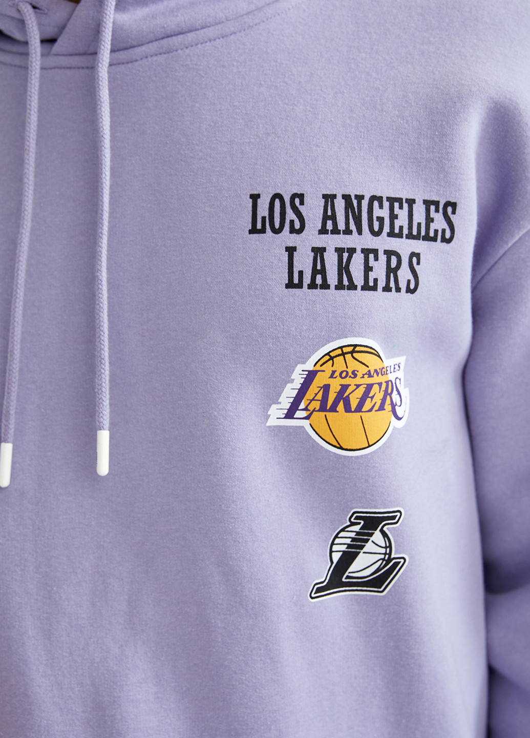 Світшот Los Angeles Lakers DeFacto Свитшот написи лілові кежуали бавовна
