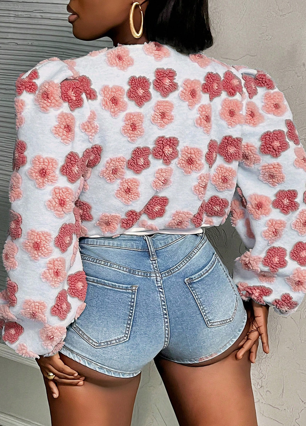 Бомбер SHEIN на кнопках (334101652)