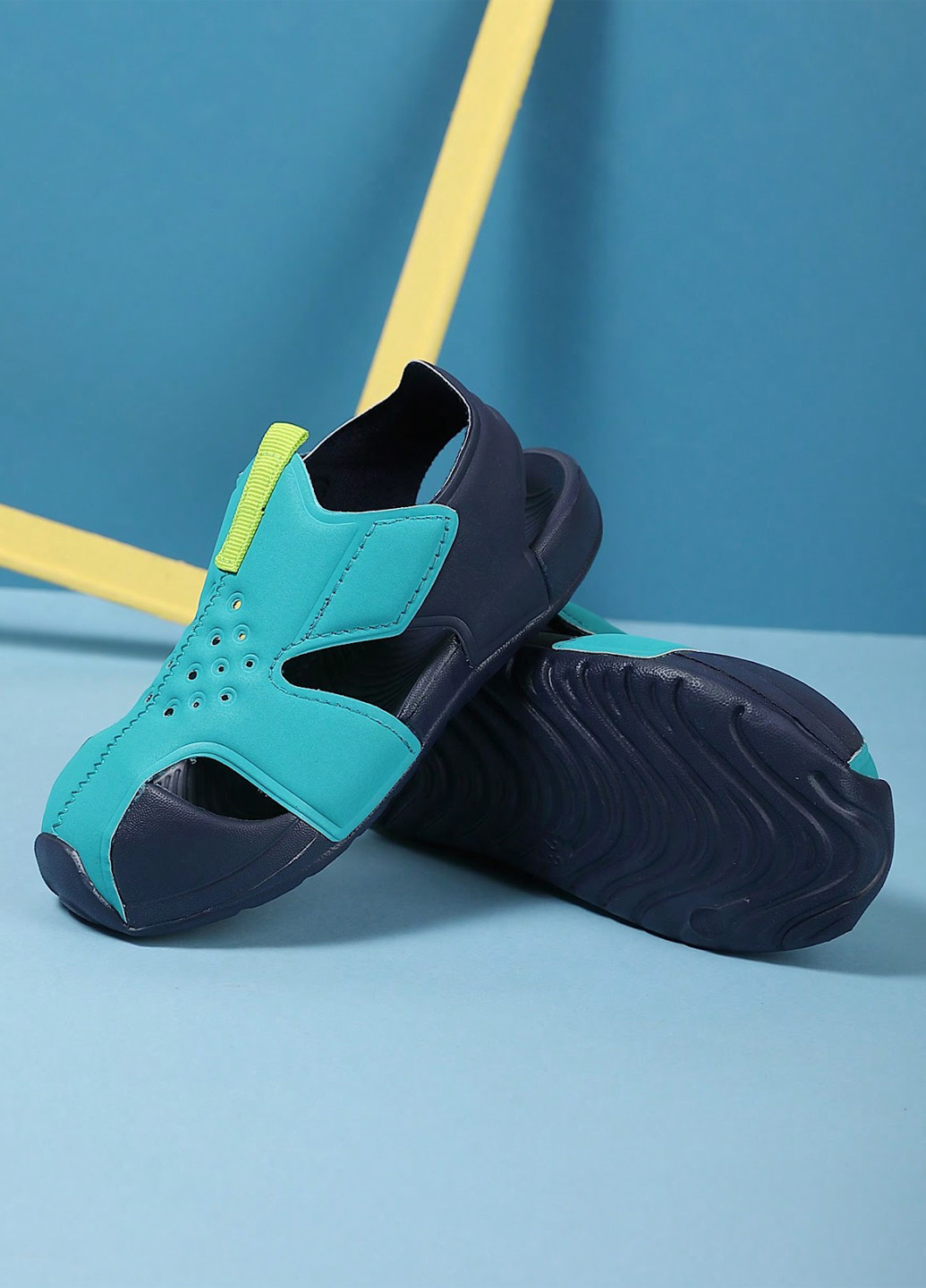 Цветные кэжуал, пляжные сандалии SHEIN на липучке