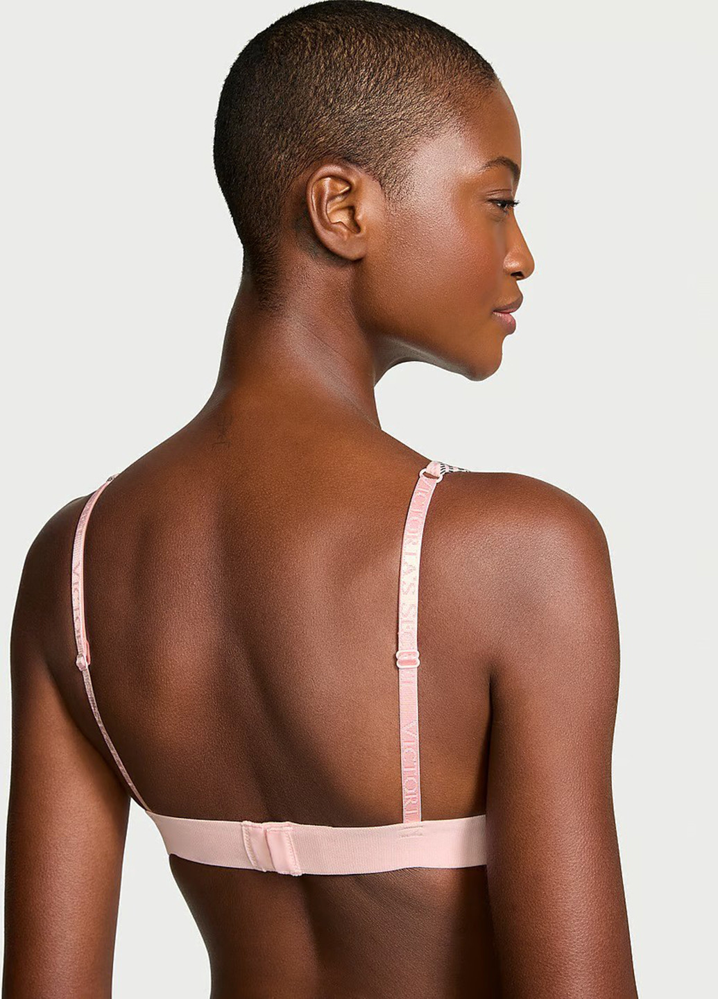 Розовый демисезонный комплект (бюстгальтер, трусики) Victoria's Secret