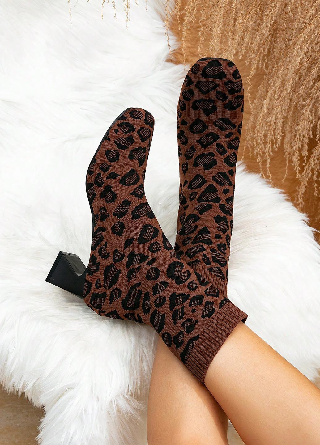 Коричневі демісезонна ботильйони SHEIN