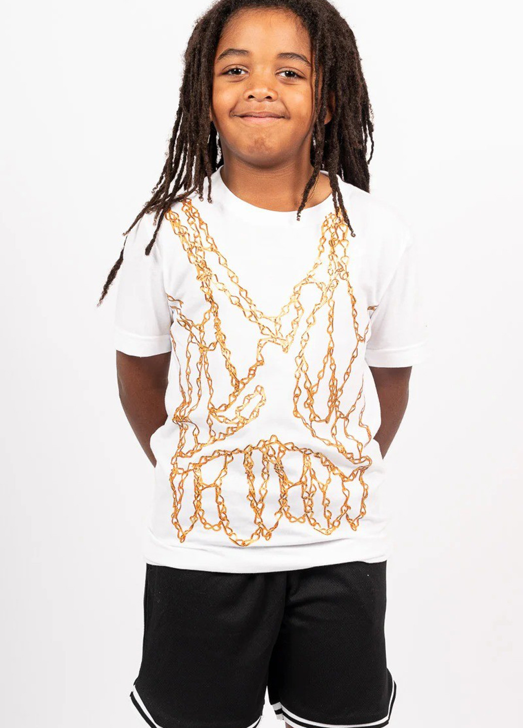 Белая летняя футболка Nike