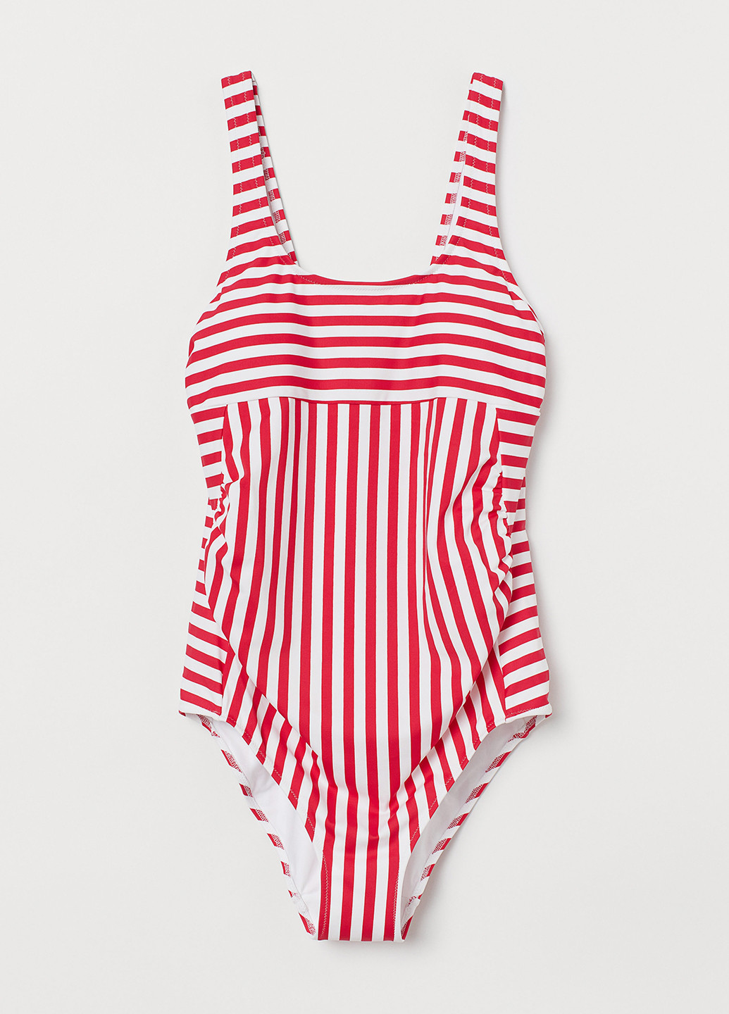 Красный летний купальник для беременных слитный H&M