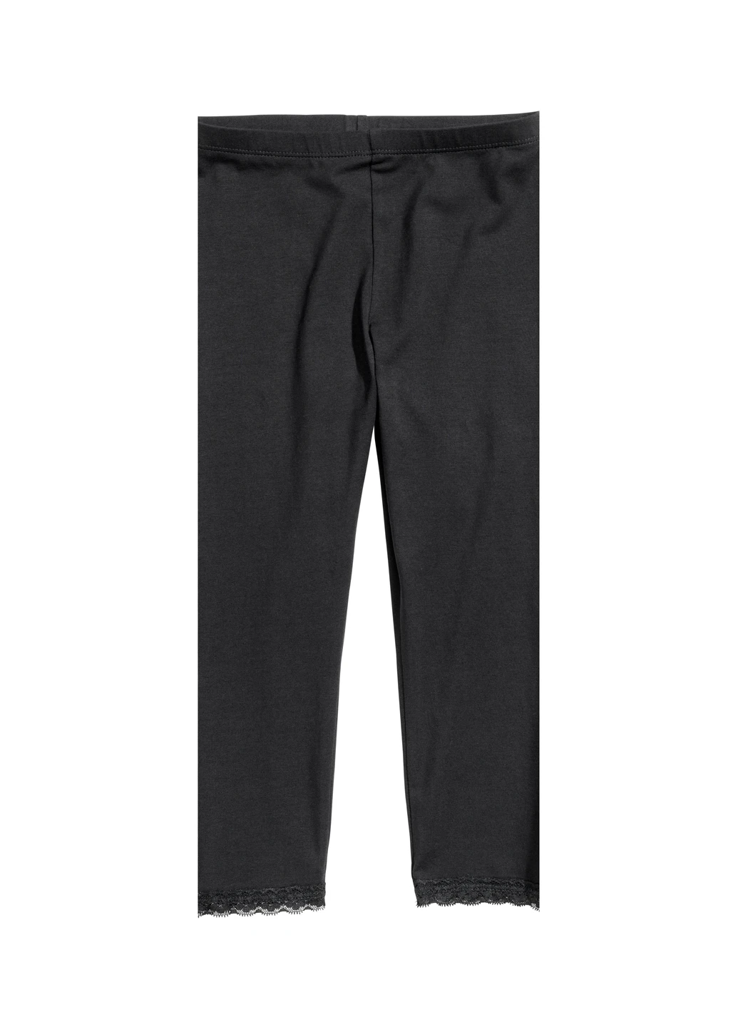 Черные демисезонные леггинсы H&M