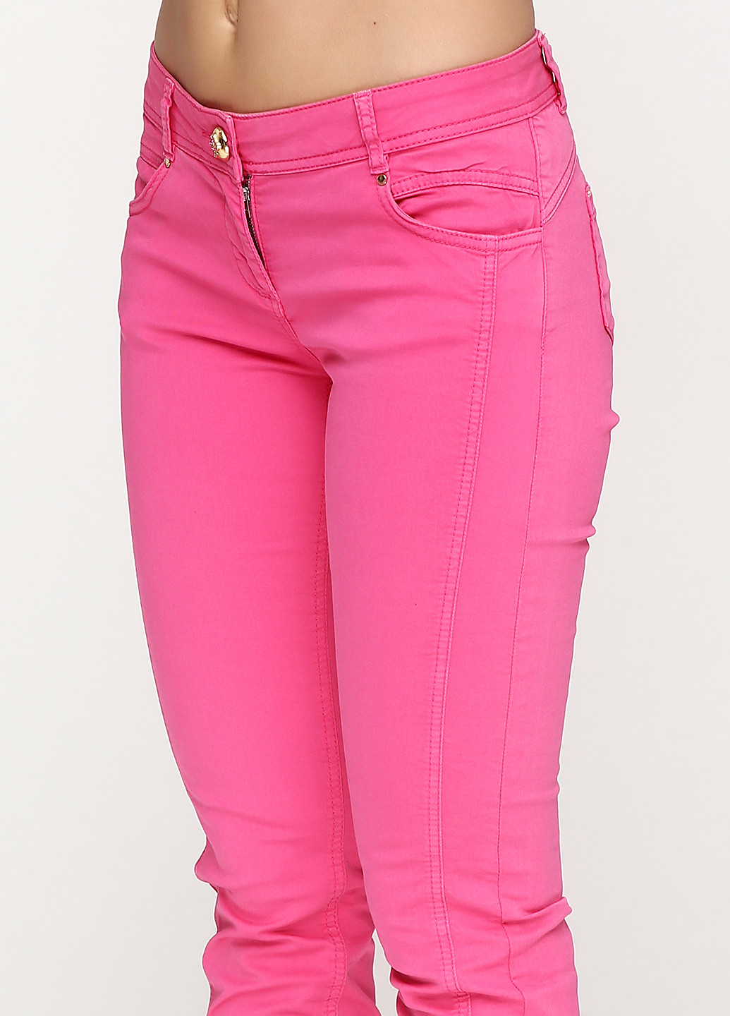 Розовые кэжуал демисезонные брюки Sassofono