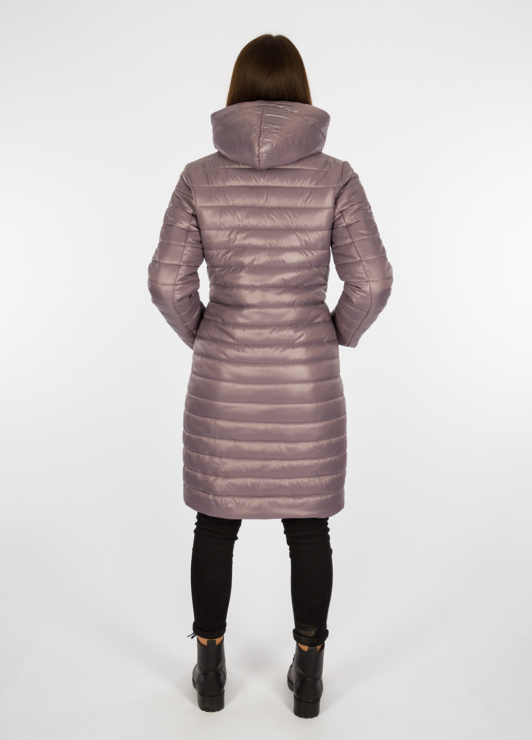 Розово-коричневая зимняя куртка-пуховик Westland