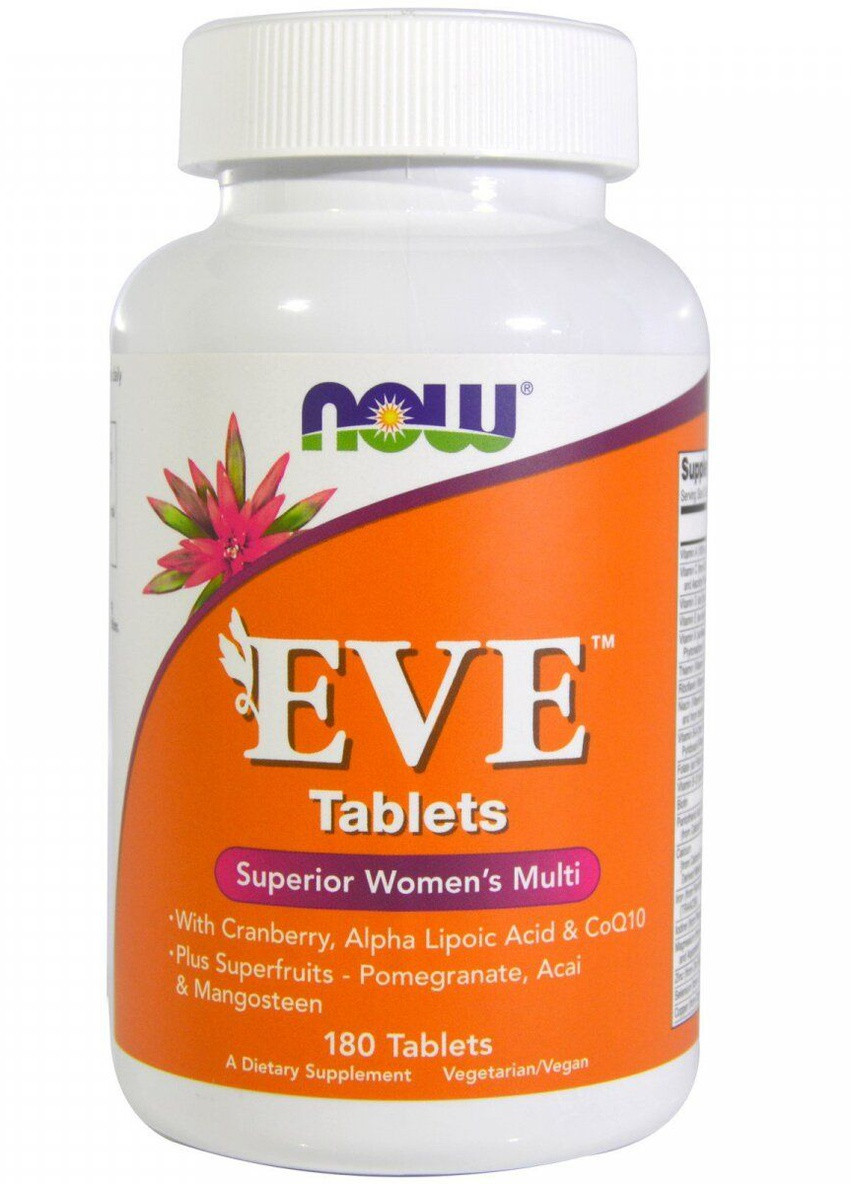 Вітаміни для жінок Eve Superior Women's Multi 180 veg tabl Now (255337346)