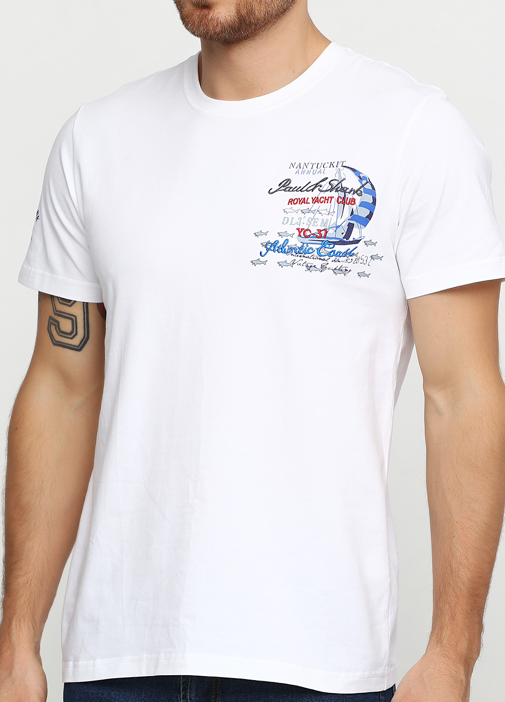 Белая футболка Paul & Shark