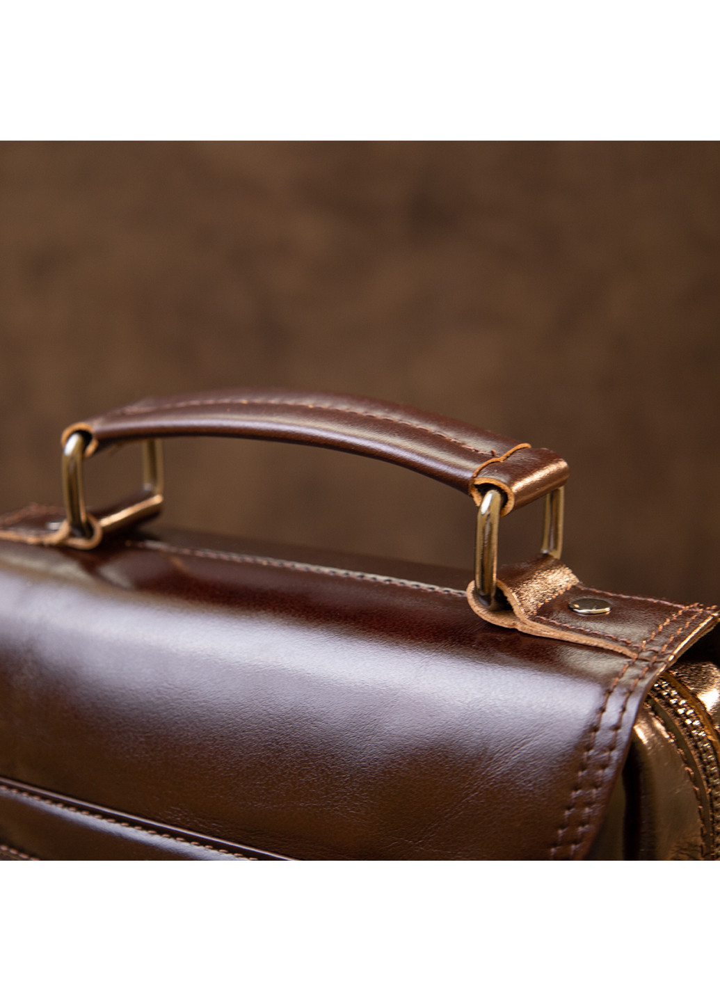 Чоловіча шкіряна сумка 19,5х21,5х5,5 см Vintage (252130548)