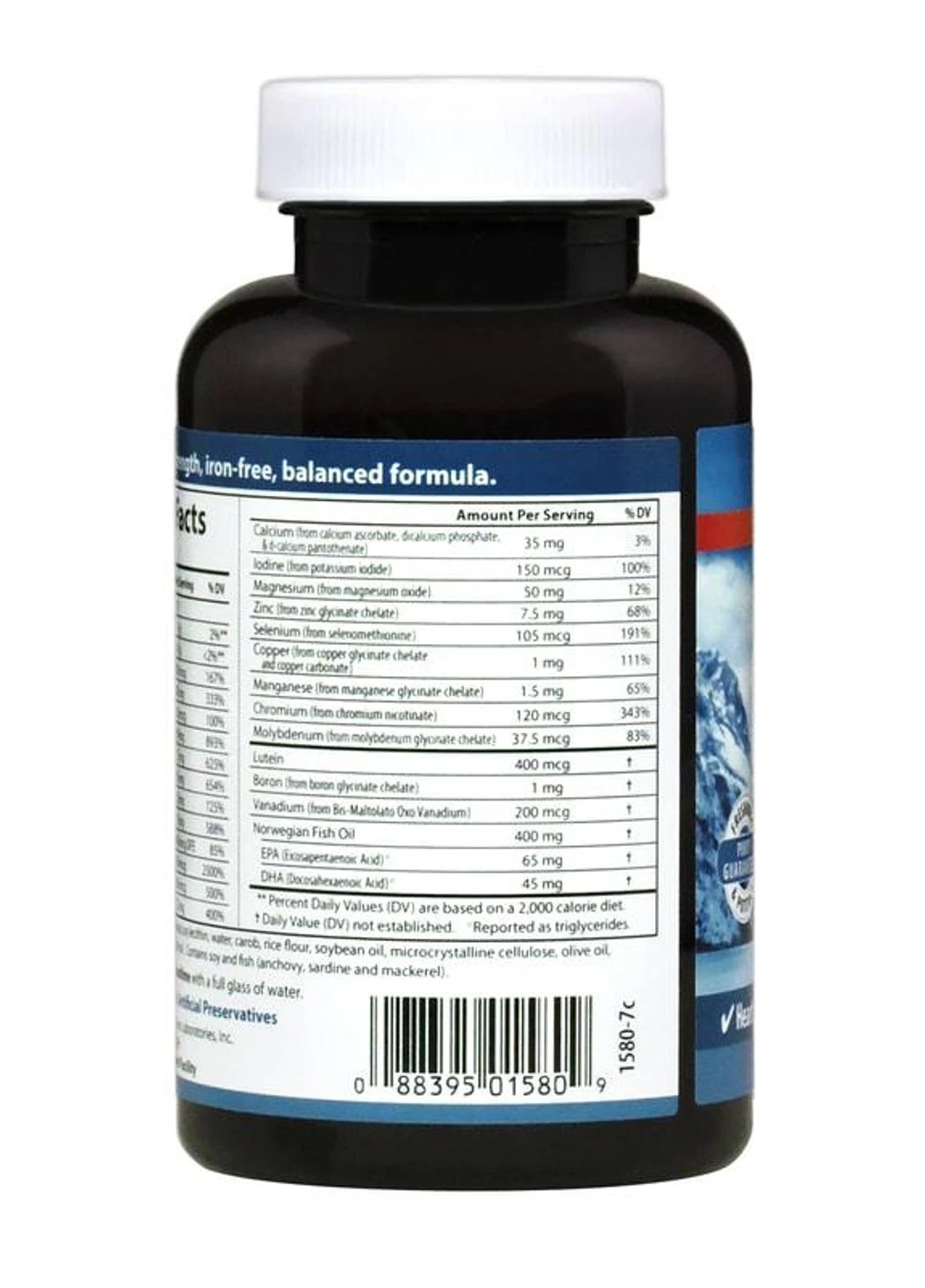 Мультивітаміни і Мінерали з Омега-3, Fish Oil Multi, Carlson, 60 желатинових капсул Carlson Labs (255410461)