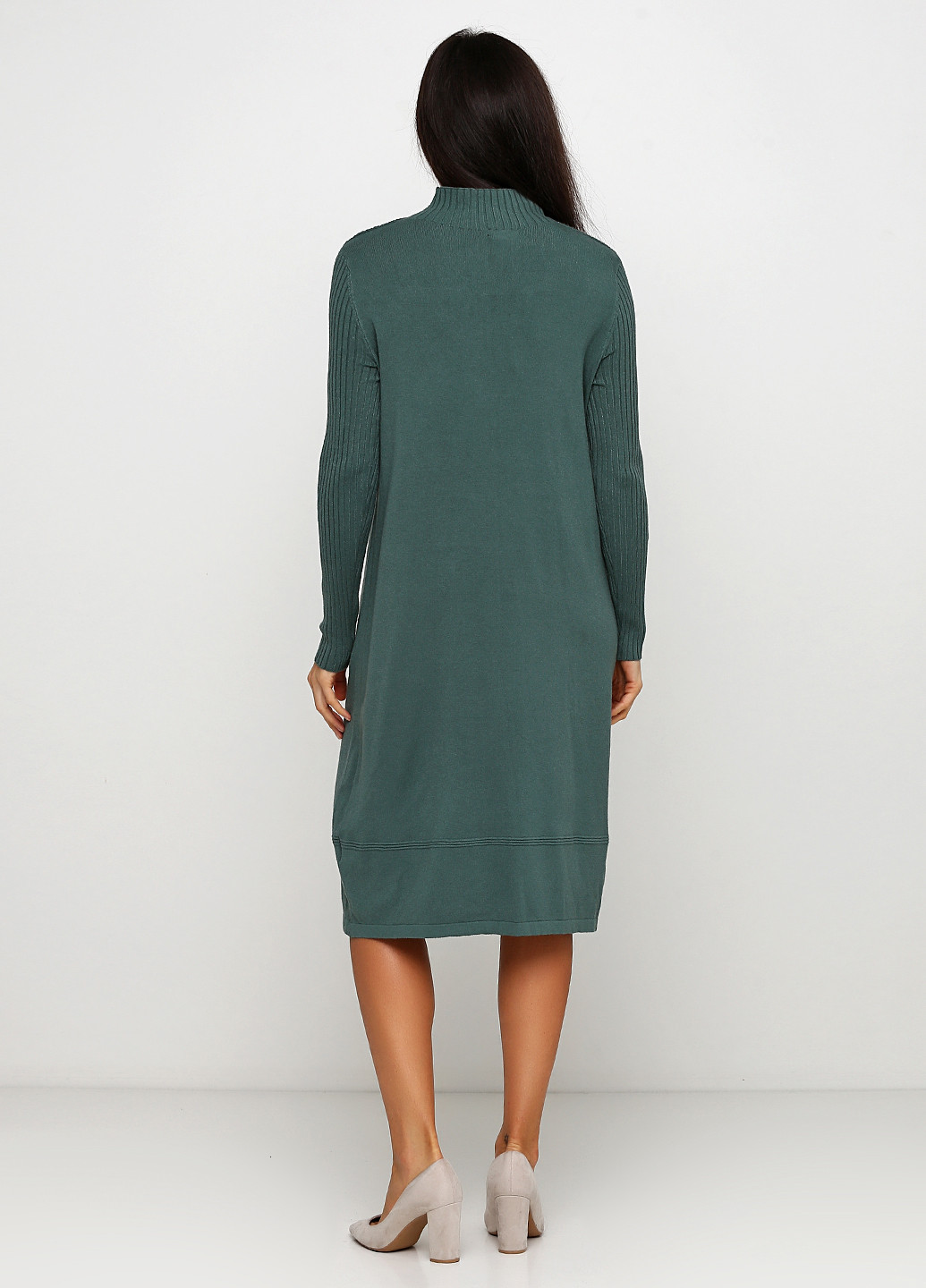 Зеленое кэжуал платье Louise Orop однотонное