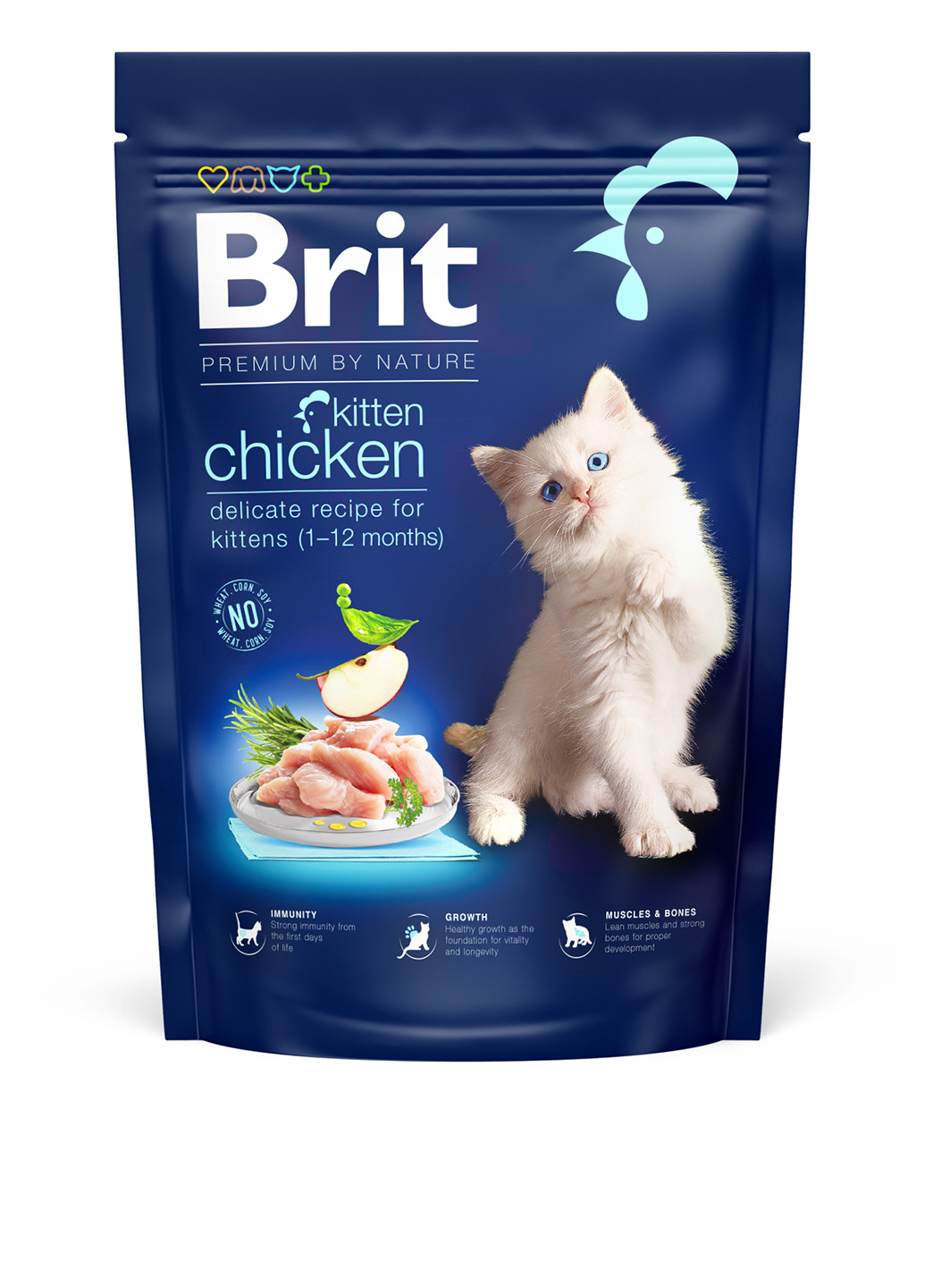 Сухий корм Cat Kitten з куркою, 800 г Brit Premium (252461507)