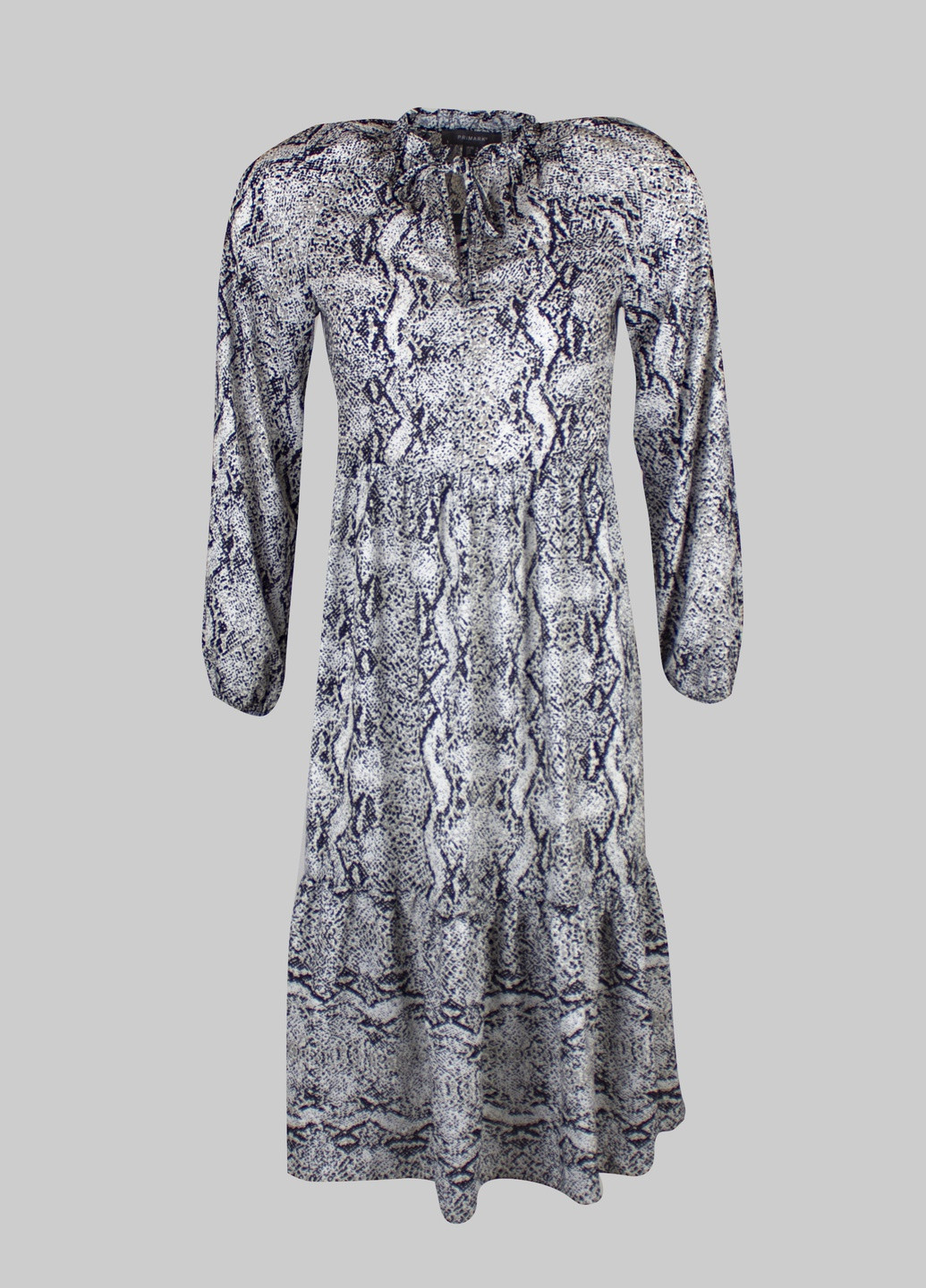 Комбинированное кэжуал платье Primark с абстрактным узором