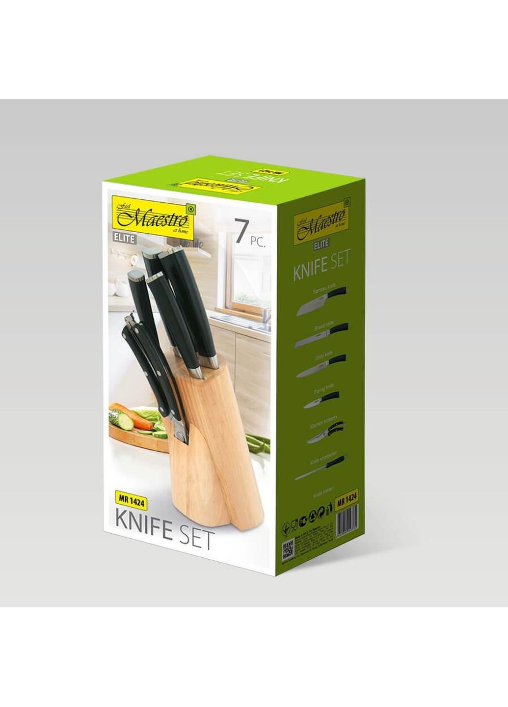 Набор кухонных ножей MR-1424 7 предметов Maestro комбинированные,