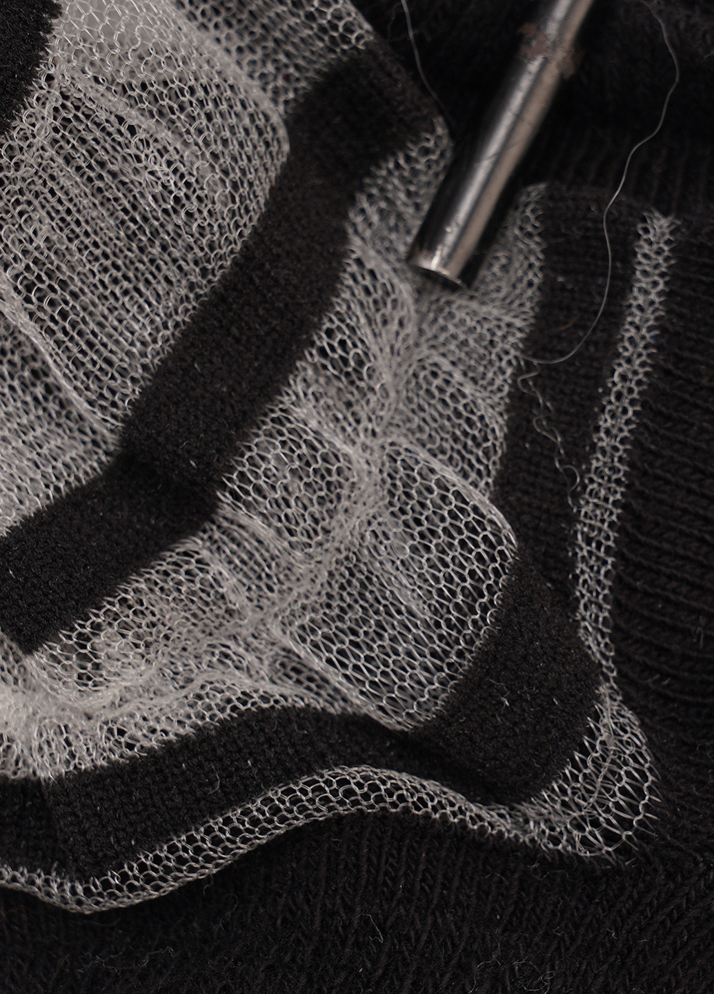 Чёрные носки, 20 den (2 пары) C&A полоска (338614369)