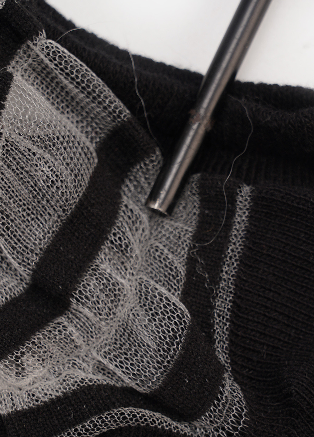 Чёрные носки, 20 den (2 пары) C&A полоска (338614369)