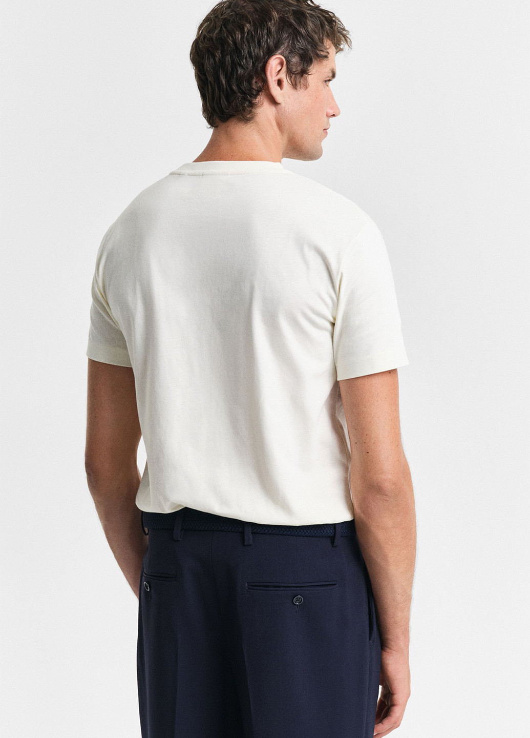 Бежевая футболка Gant