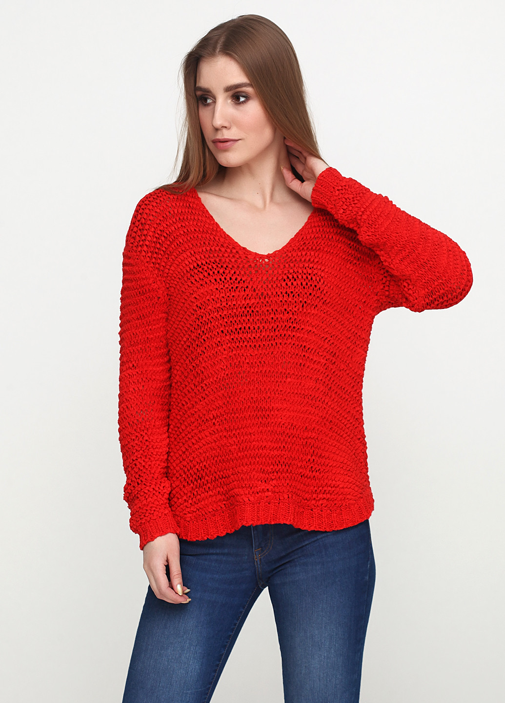 Красный демисезонный пуловер пуловер H&M