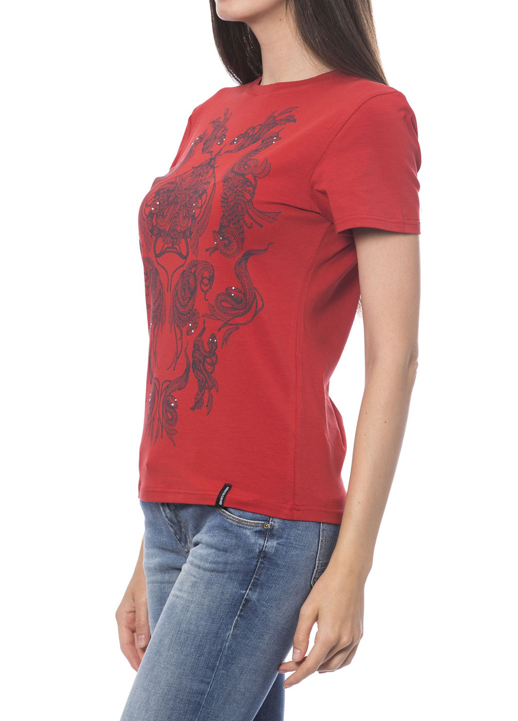 Червона літня футболка Roberto Cavalli
