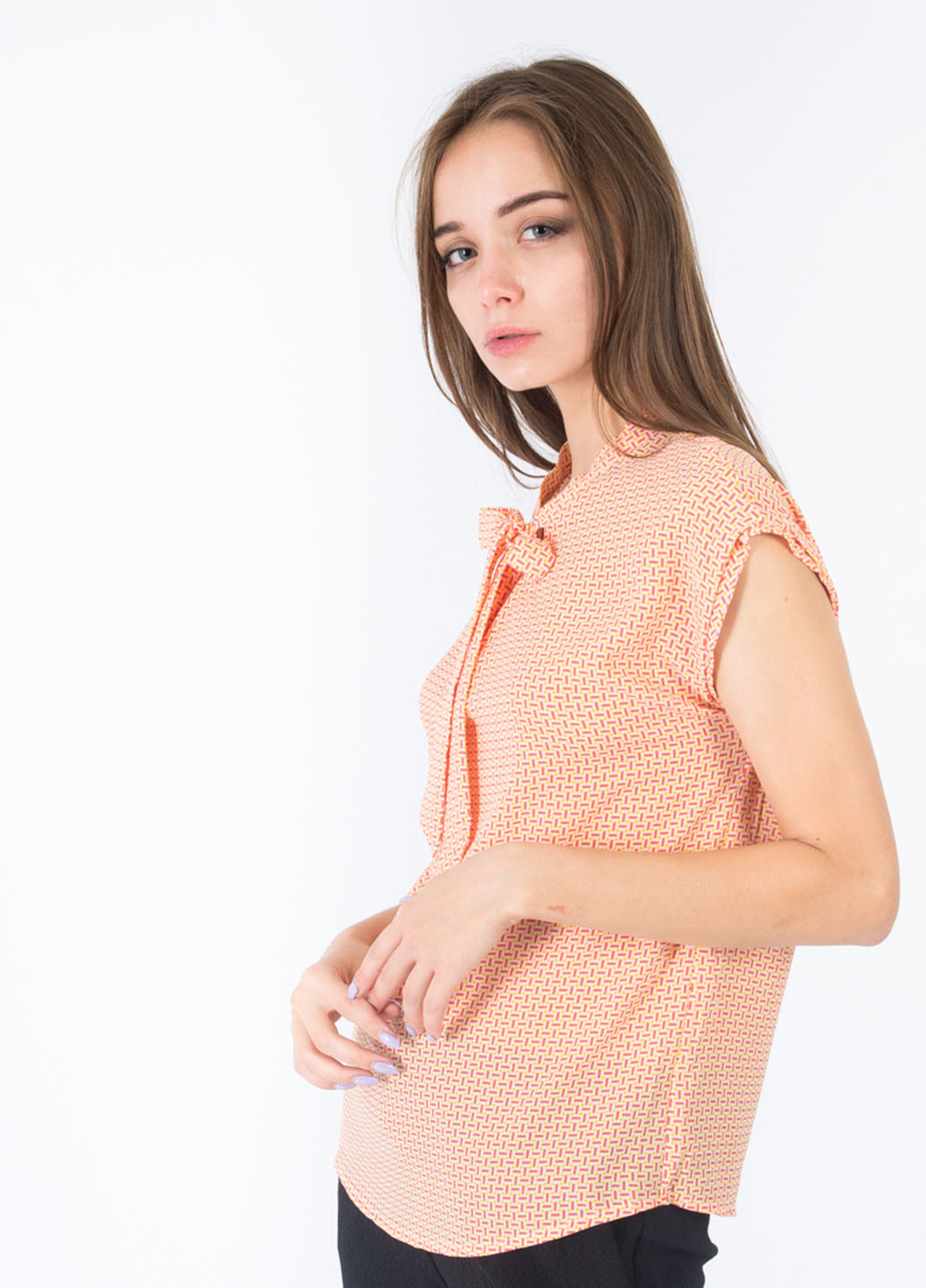 Персиковая летняя блуза Promod