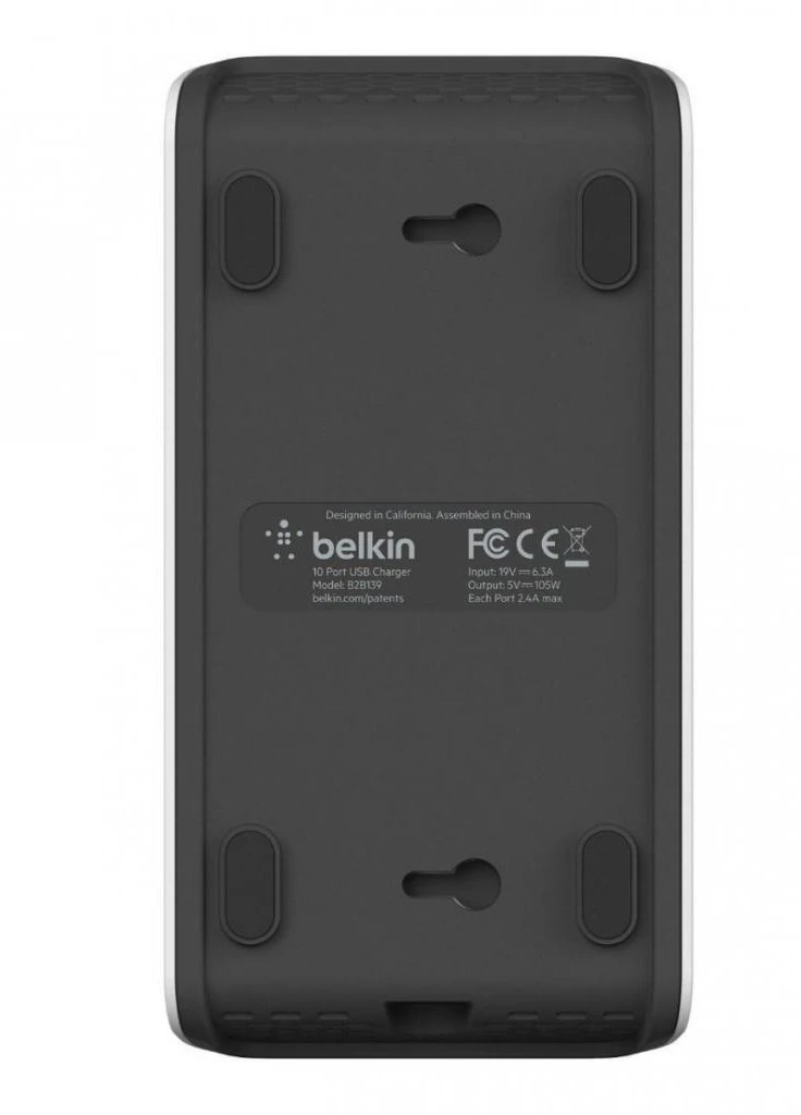 Зарядний пристрій RockStar 10 PORT USB-A CHARGER 2.4 Amp, 120W (B2B139vf) Belkin (216637589)