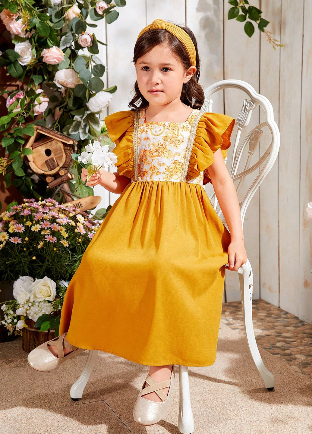 Охра сукня SHEIN (325400165)