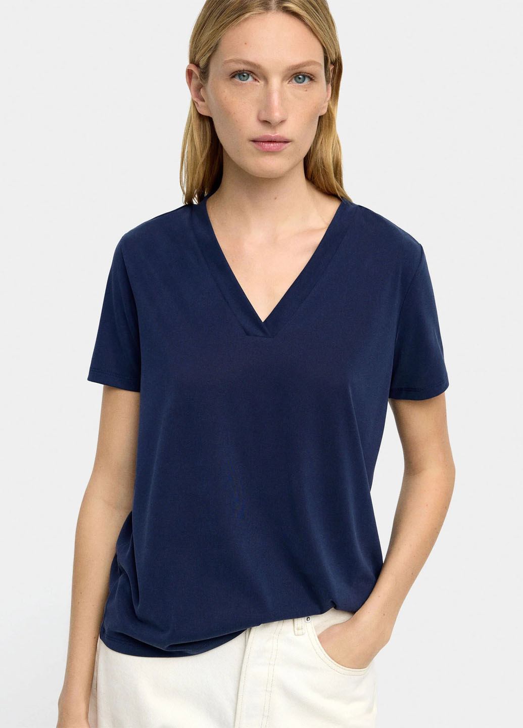 Тёмно-синяя блуза Parfois