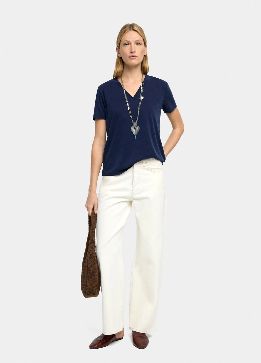 Тёмно-синяя блуза Parfois