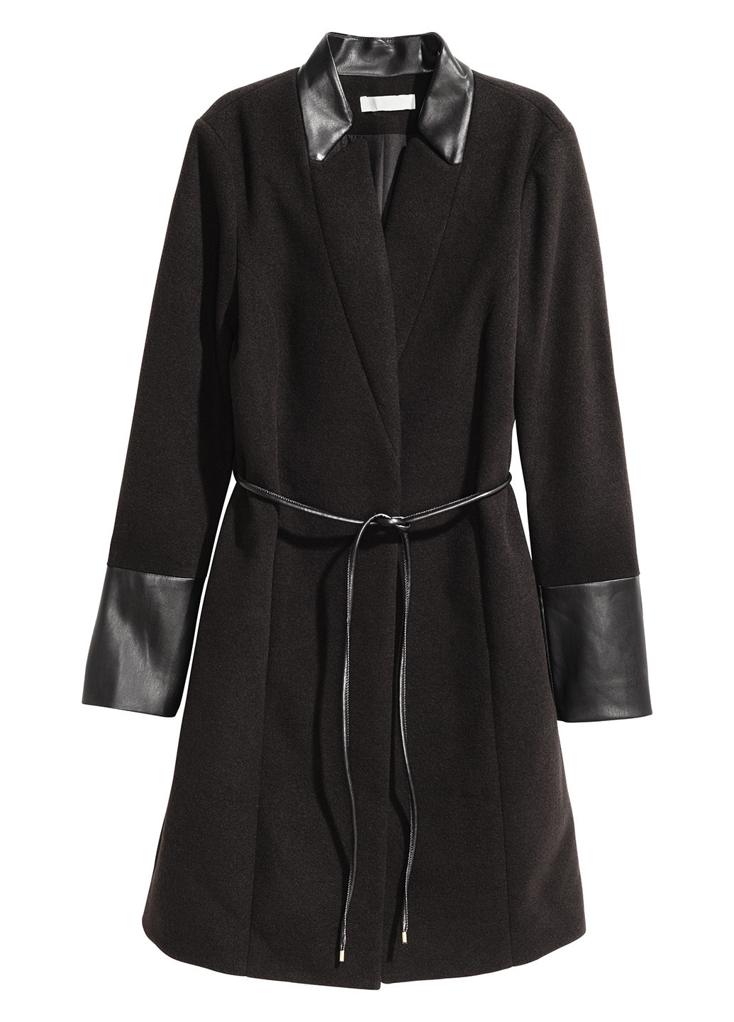 Черное демисезонное Пальто оверсайз H&M