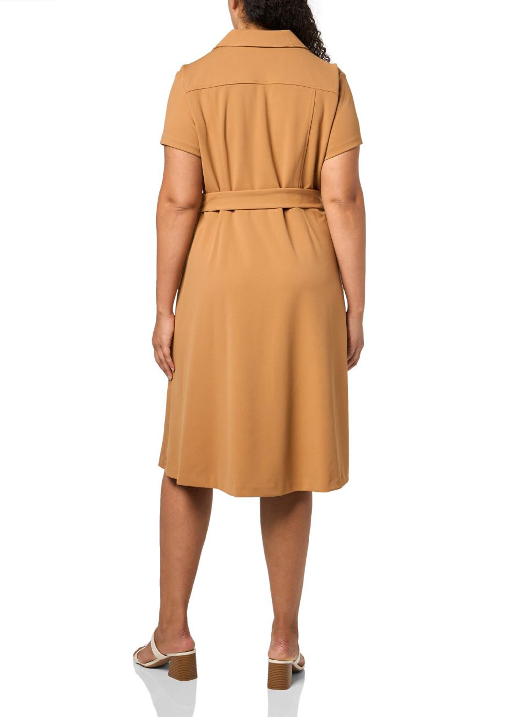 Коричнева кежуал сукня сукня-сорочка Tommy Hilfiger однотонна