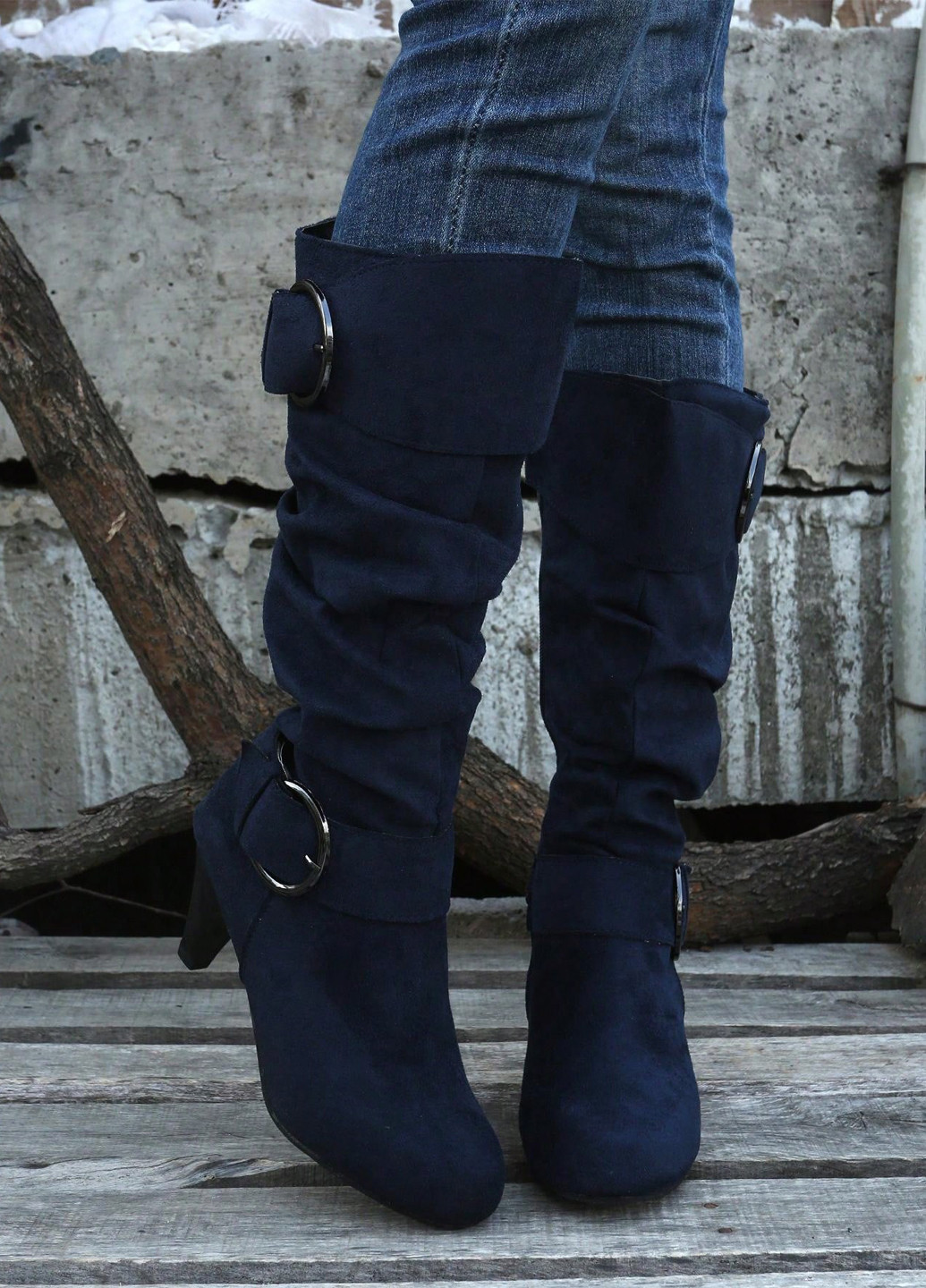 Осенние ботильоны SHEIN с пряжкой, с драпировкой