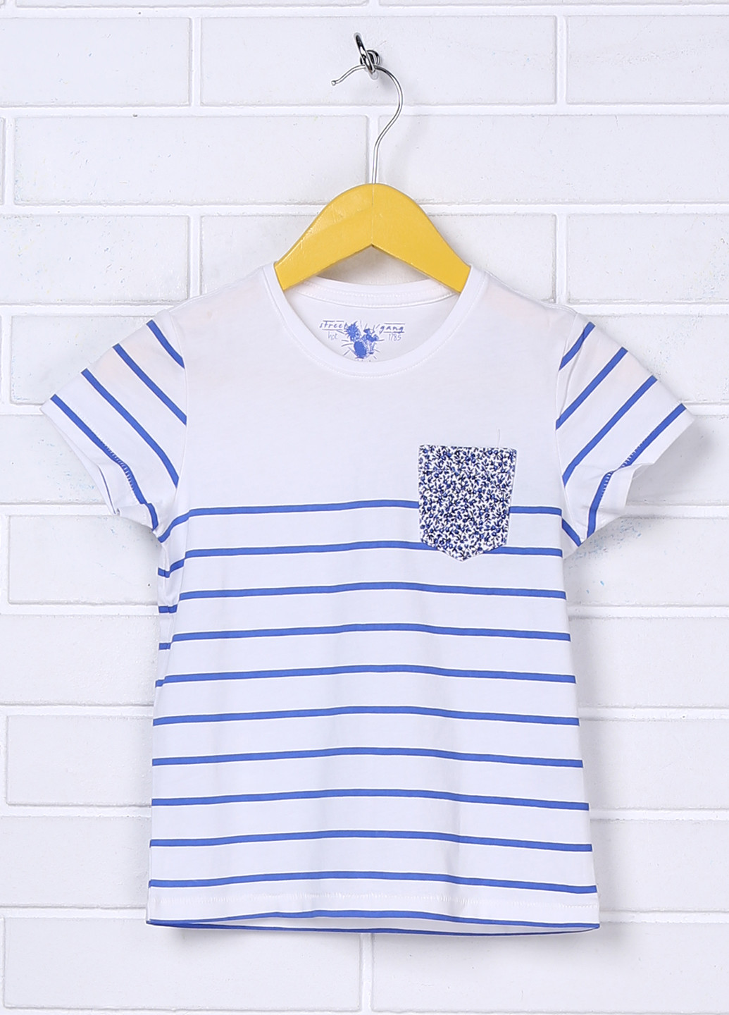 Белая летняя футболка с коротким рукавом Street Gang