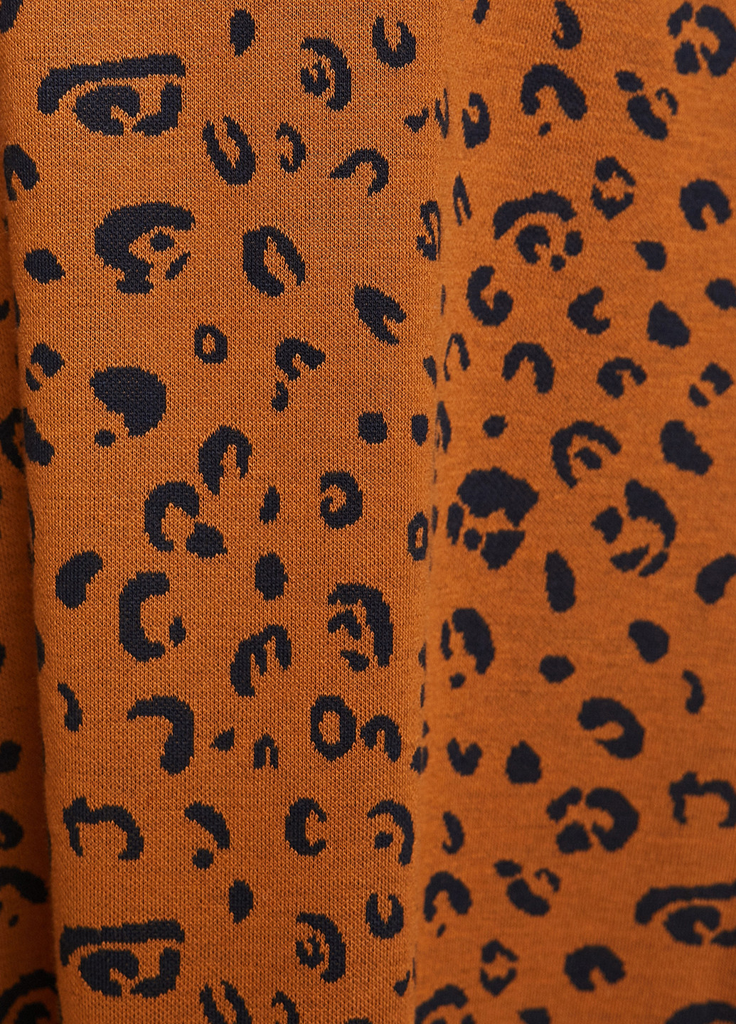 Горчичная кэжуал леопардовая юбка KOTON а-силуэта (трапеция)