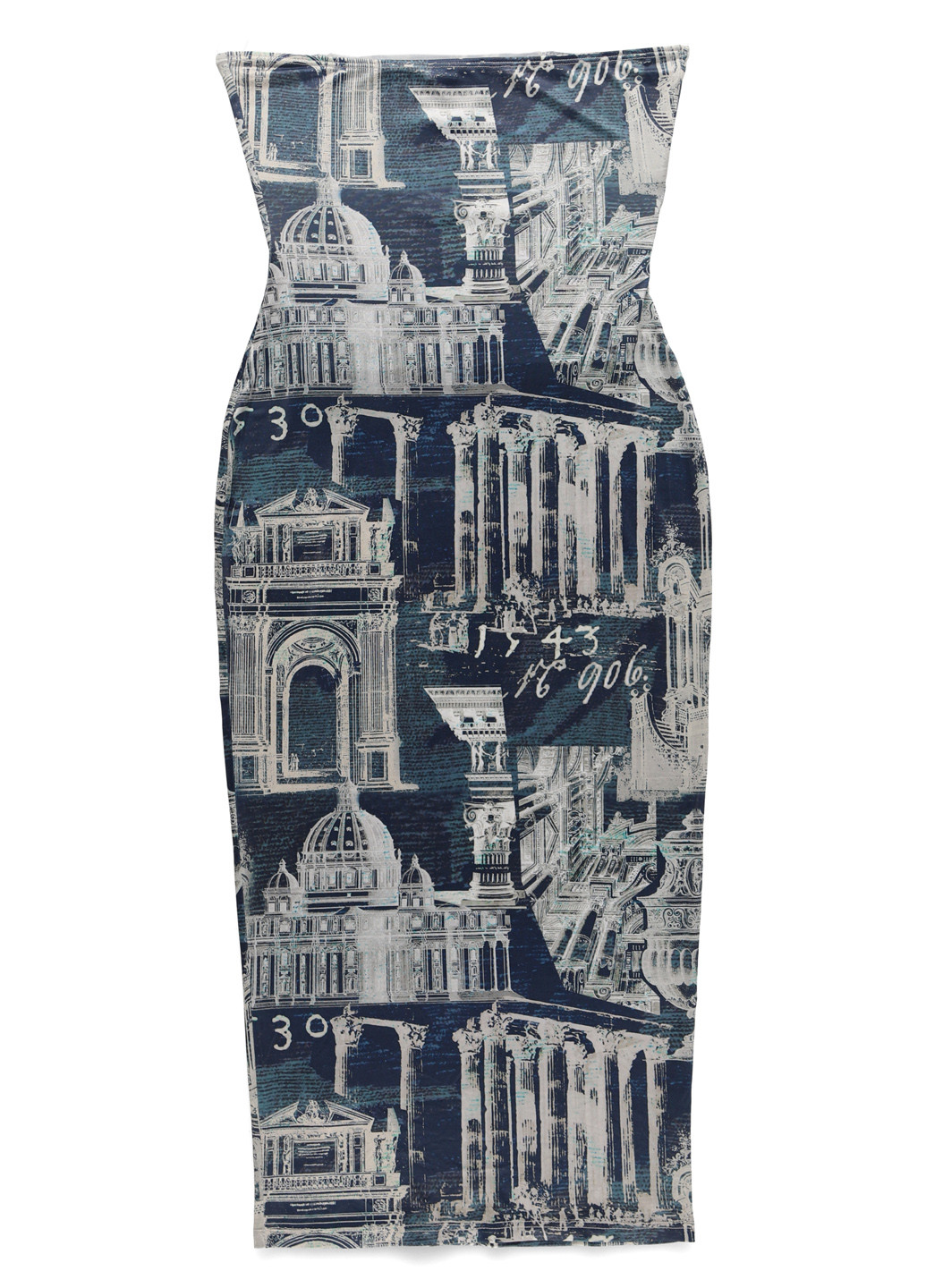 Синя кежуал сукня силуетна PrettyLittleThing з малюнком