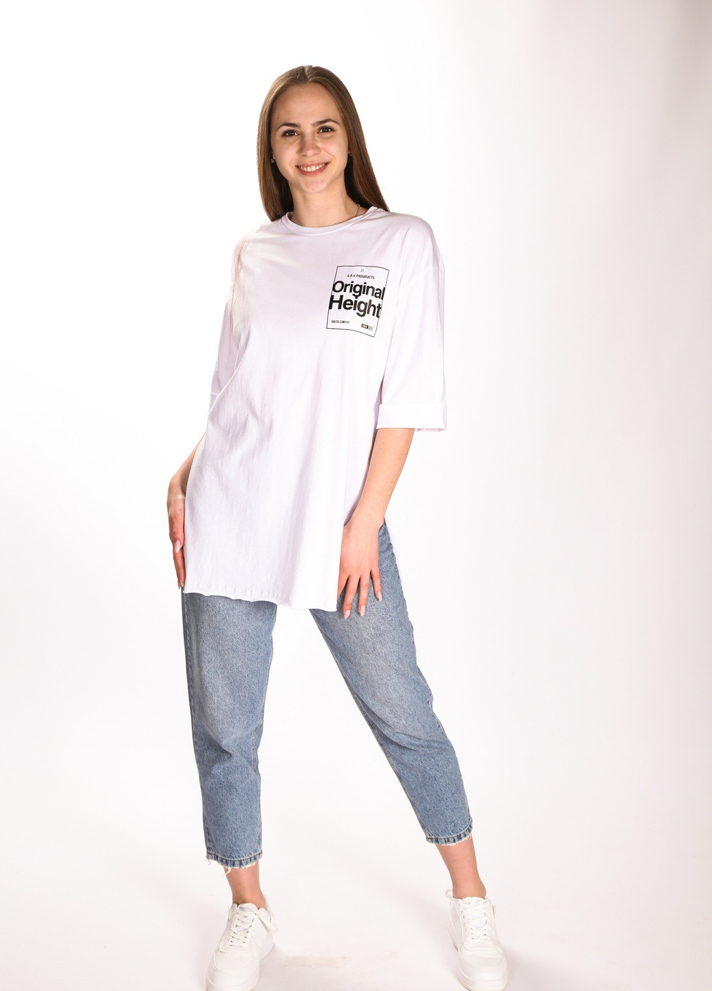 Белая летняя футболка 7861 s/m белый (2000904023301) NOA noa