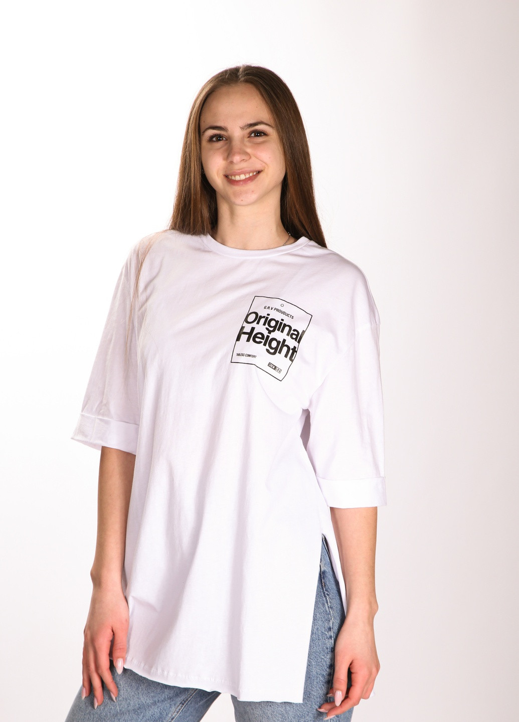Белая летняя футболка 7861 s/m белый (2000904023301) NOA noa