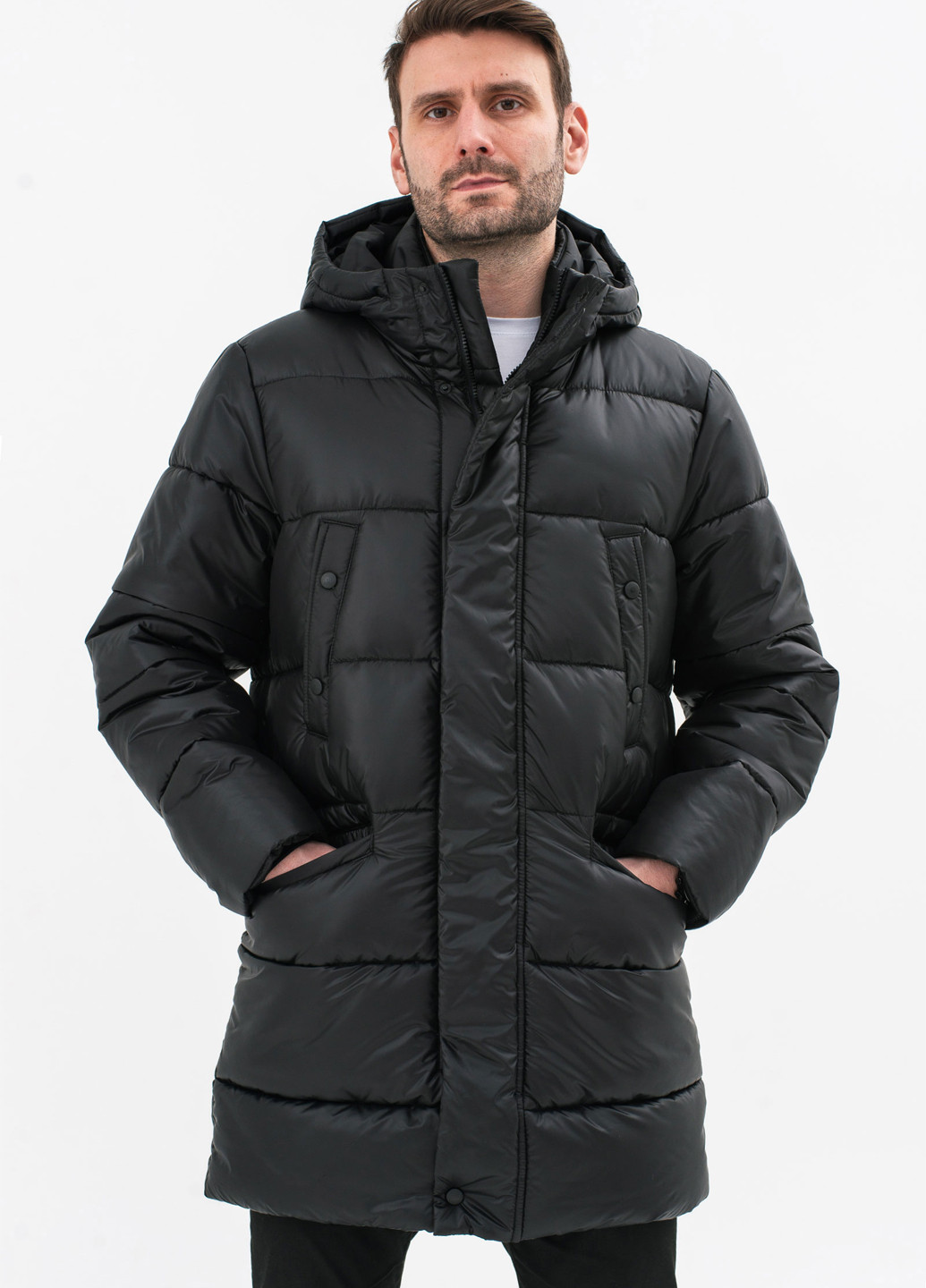 Чорний зимній Пуховик Sun's House