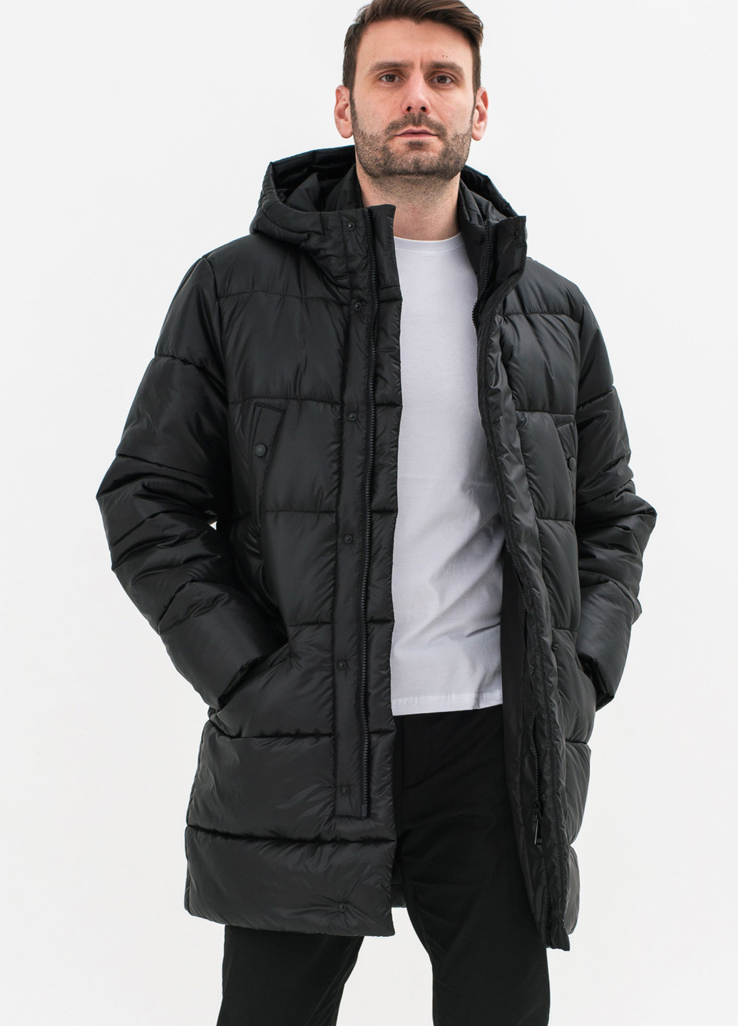 Чорний зимній Пуховик Sun's House