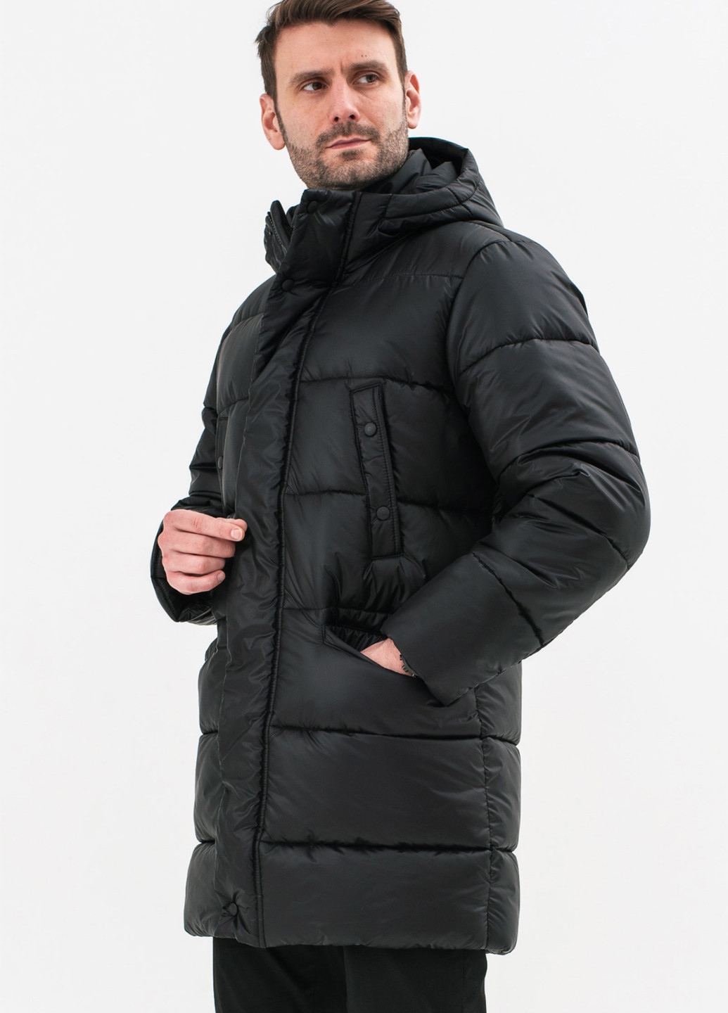 Чорний зимній Пуховик Sun's House