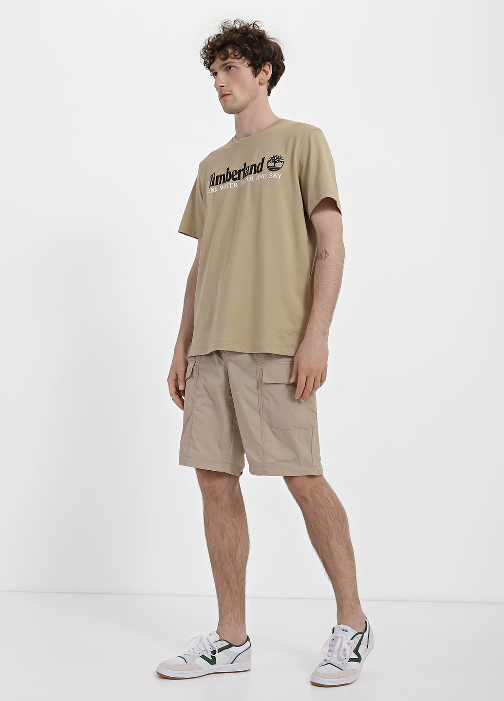 Бежевые кэжуал летние карго брюки Timberland