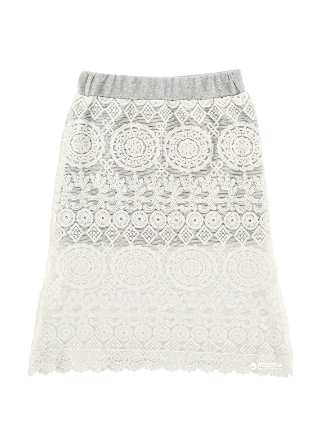 Белая кэжуал однотонная юбка Chicco