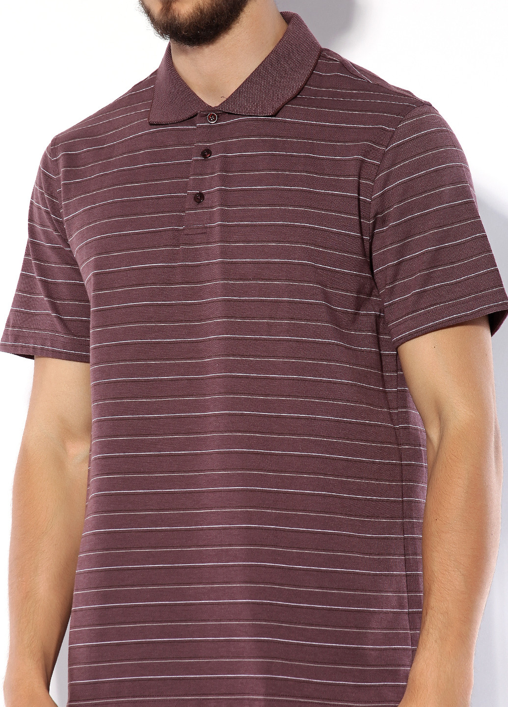 Темно-фиолетовая футболка-поло для мужчин Van Heusen
